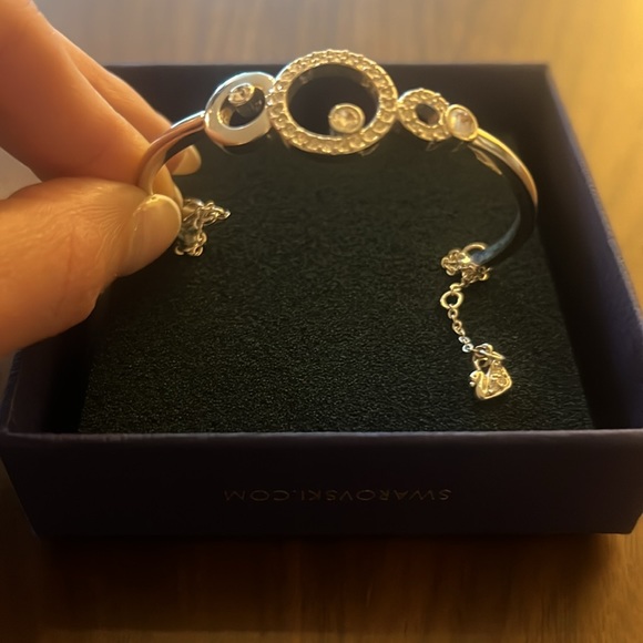 Swarovski Crystal Maskerade Bangle Rhodium Plated - Picture 2 of 4